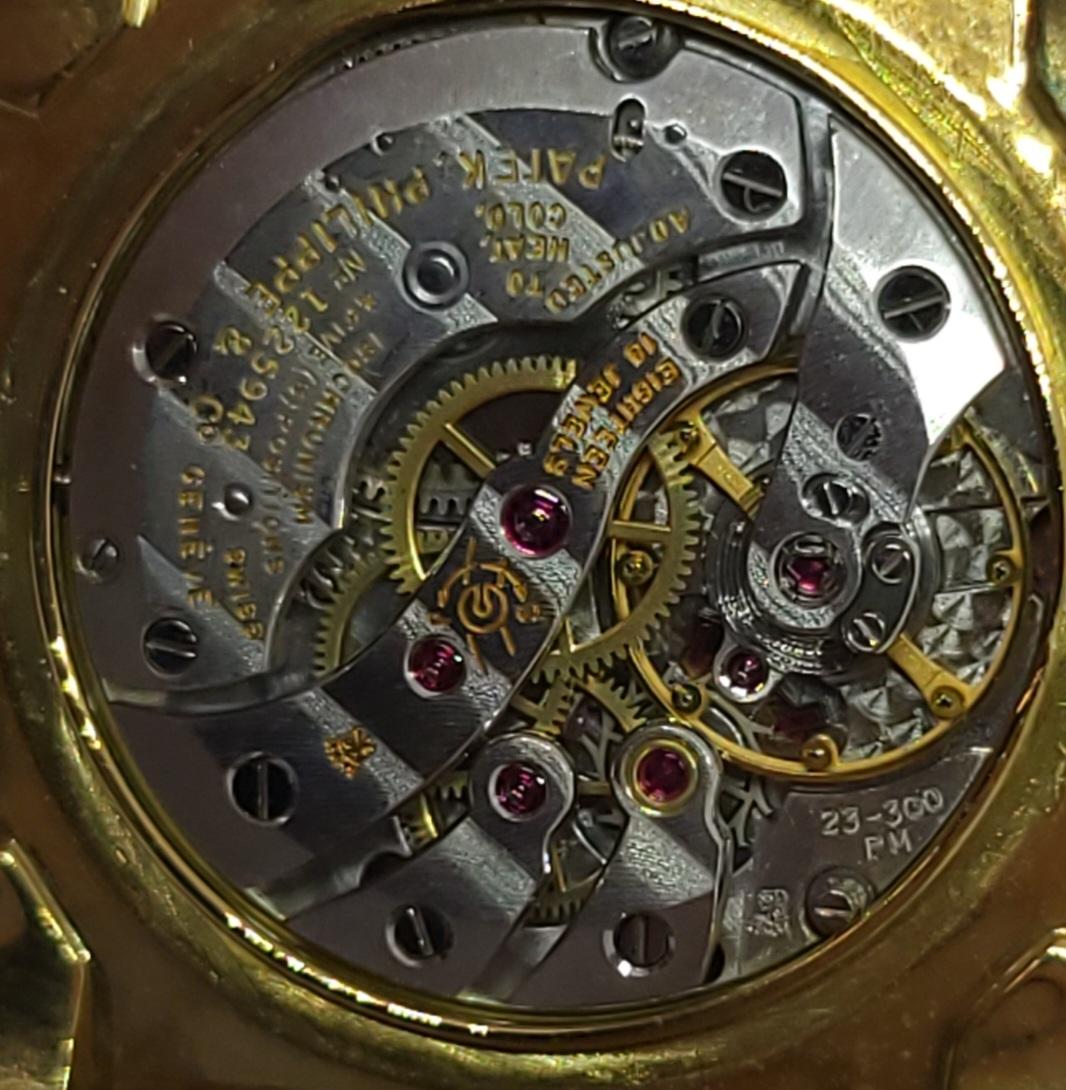 18 kt Patek Philippe TV, Elipse mit Bronze-/ Vermeer-Zifferblatt Ref. 3644 im Angebot 11