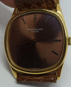 18 kt Patek Philippe TV, Elipse with Bronze / Vermeer Dial Ref. 3644