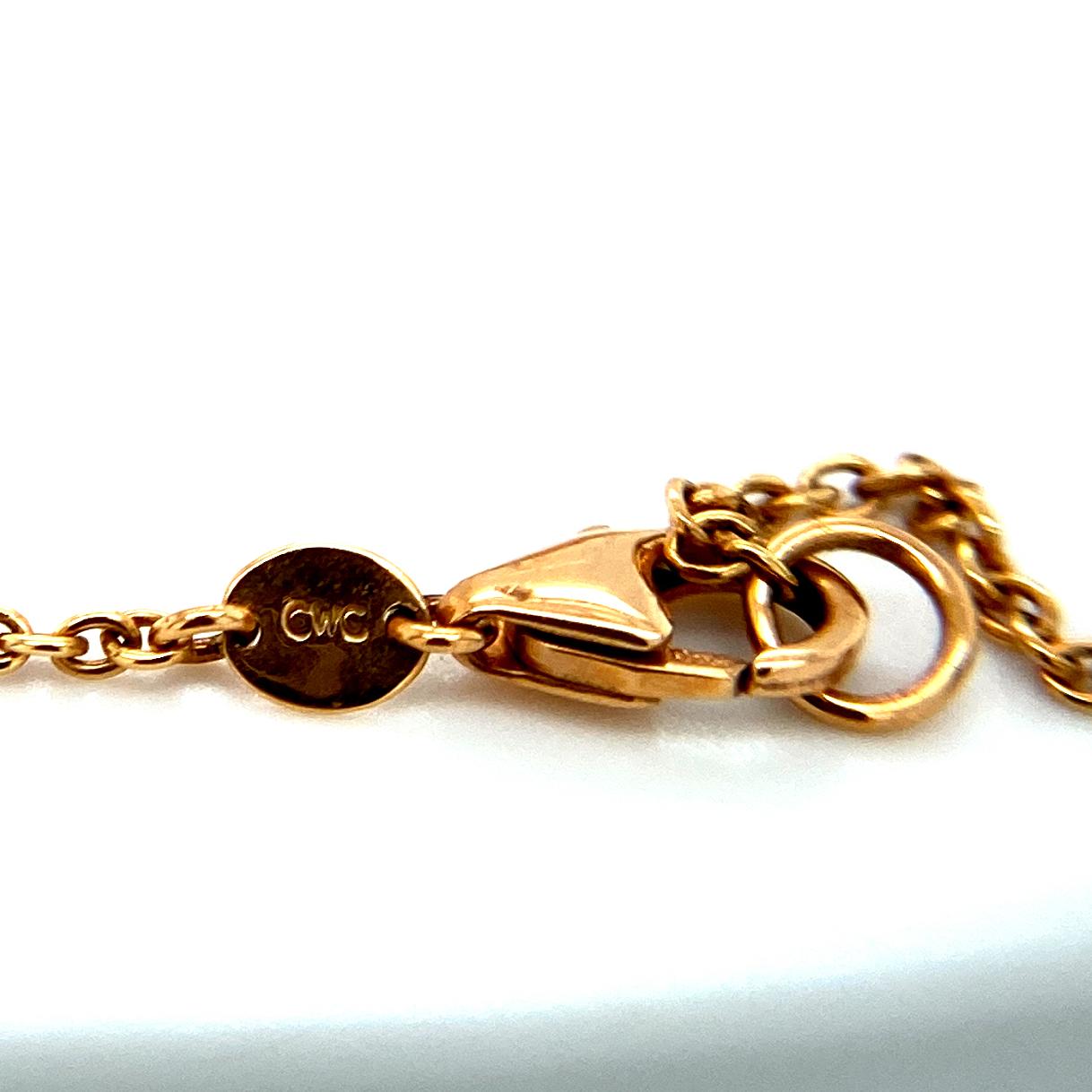 Collana a forma di cuore in oro rosa 18kt, ciondolo con 2,30 carati di diamanti incastonati in vendita 9