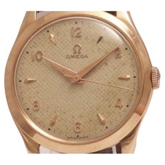 18 kt. Or rose Omega Honeycomb Ref 2624, à remontage manuel