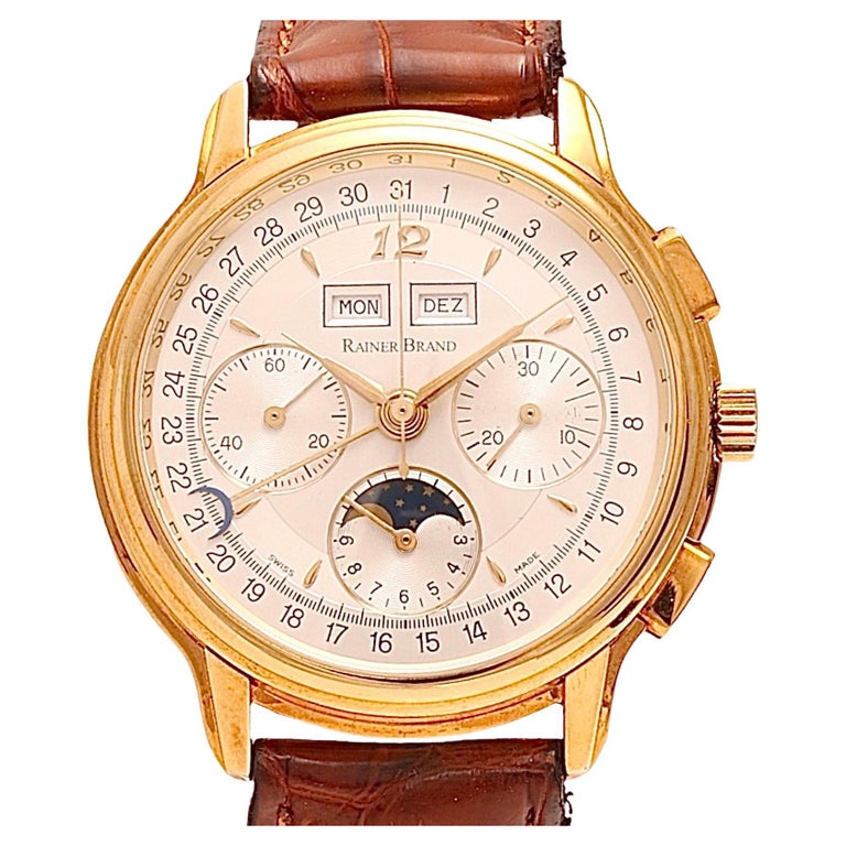 Calendario Completo Orologio Vintage Fasi Lunari Kienzle Elegance