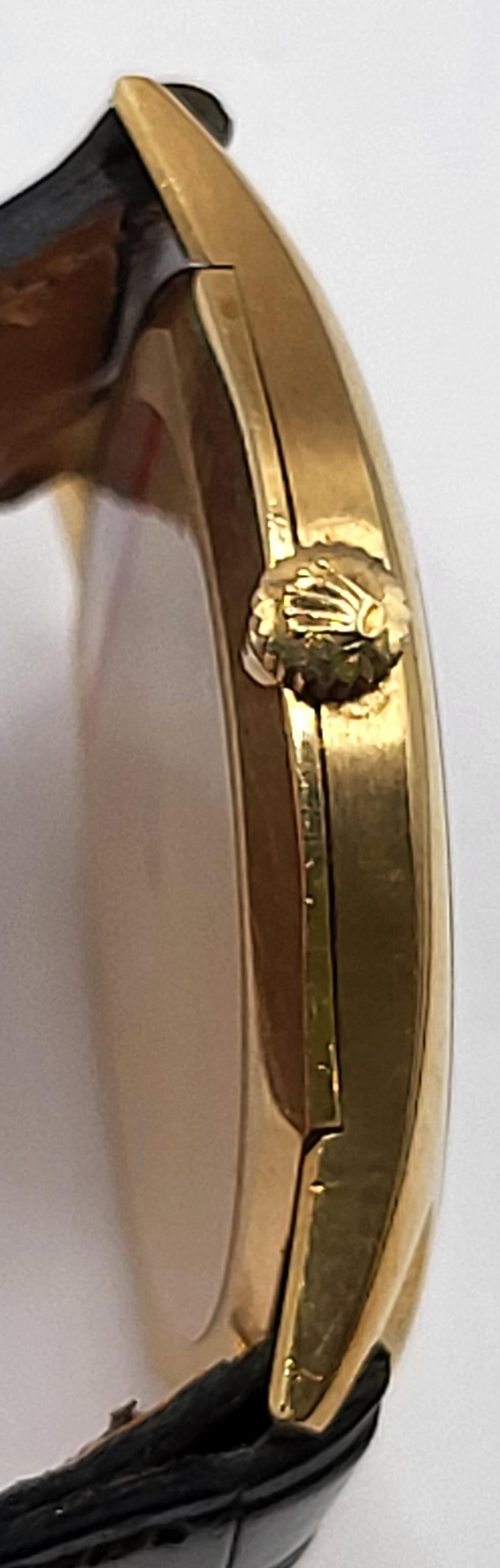 Artisan 18 Kt. Rolex Cellini Wrist Watch Ref 3904 Mechanical Manual Cal.1600 Collectors For Sale