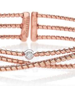 18 kt Rose Gold and Diamond Bracelet - TORCHON Collection*