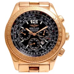 18 Kt Solid Full Gold Breitling B2 with Box & Papers 