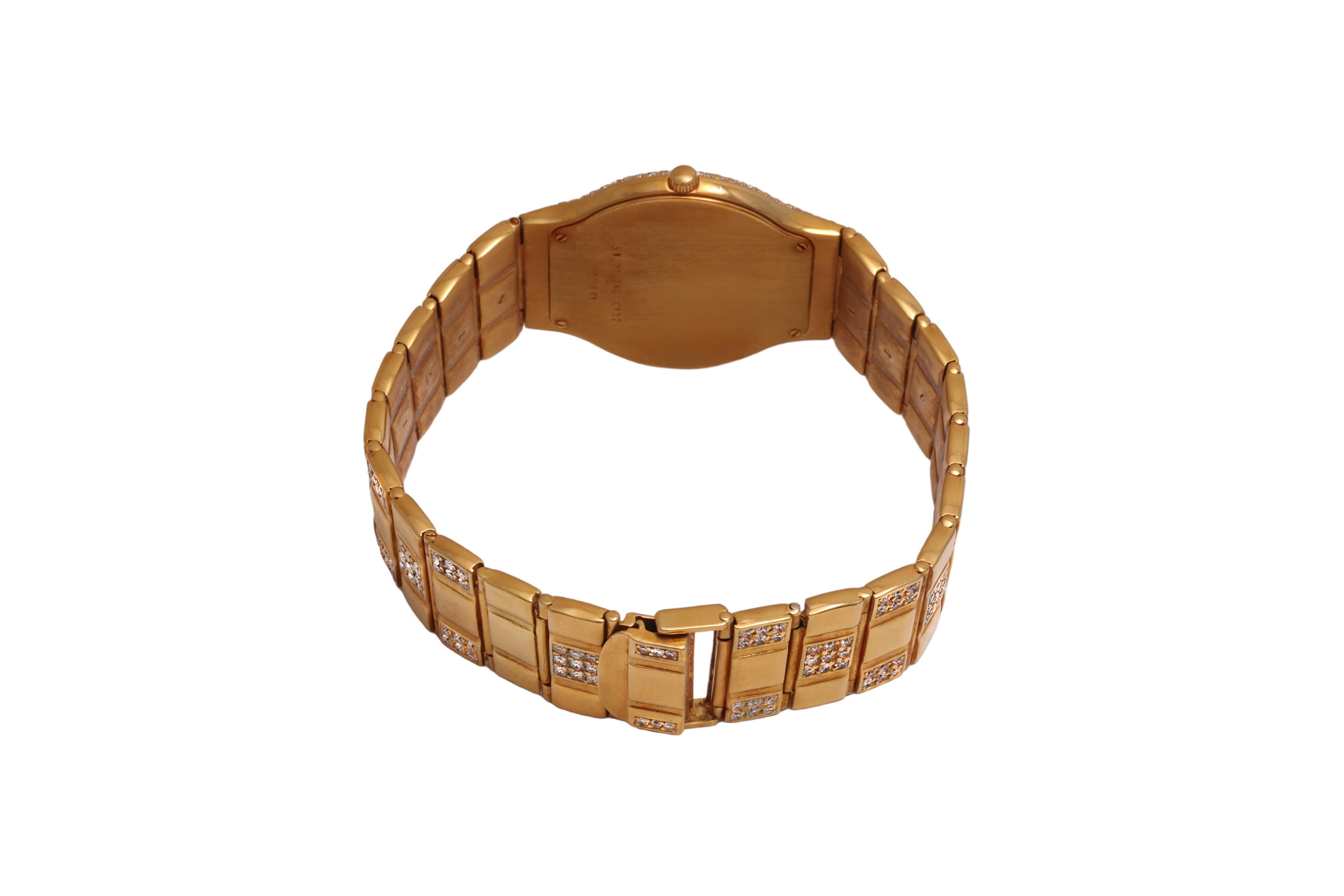 18 Kt Massiv Vollgold & Diamanten Concord Watch Armbanduhr Komplettset im Angebot 4