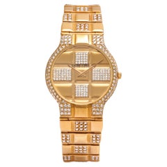 Used 18 Kt Solid Full Gold & Diamonds Concord Wrist Watch Full Set