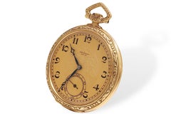 18 Kt Solid Gold Jules Jürgensen Copenhagen Pocket Watch, Box & Papers