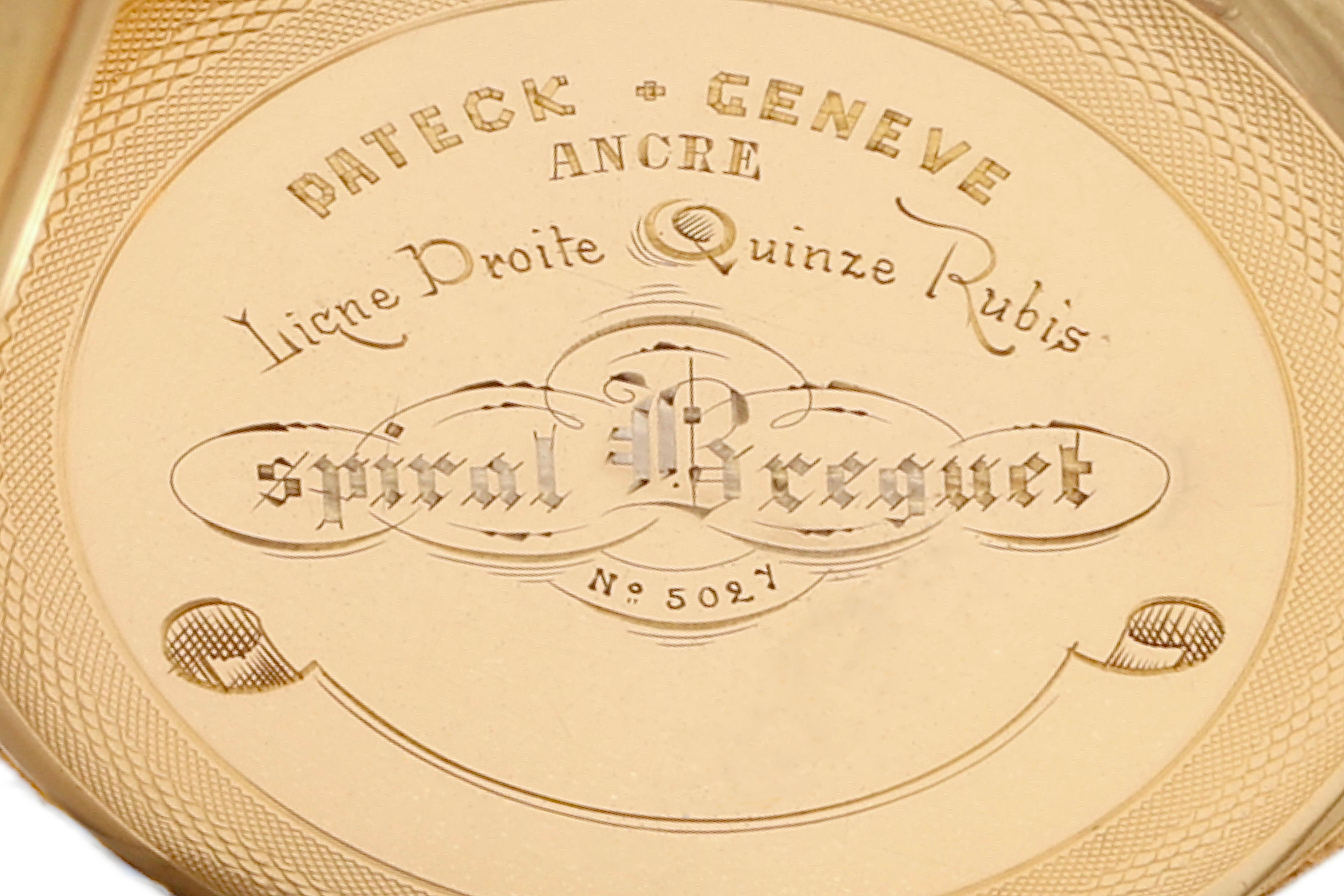 Montre de poche Breguet en or massif 18 ct à spirale Pateck Geneve en vente 2