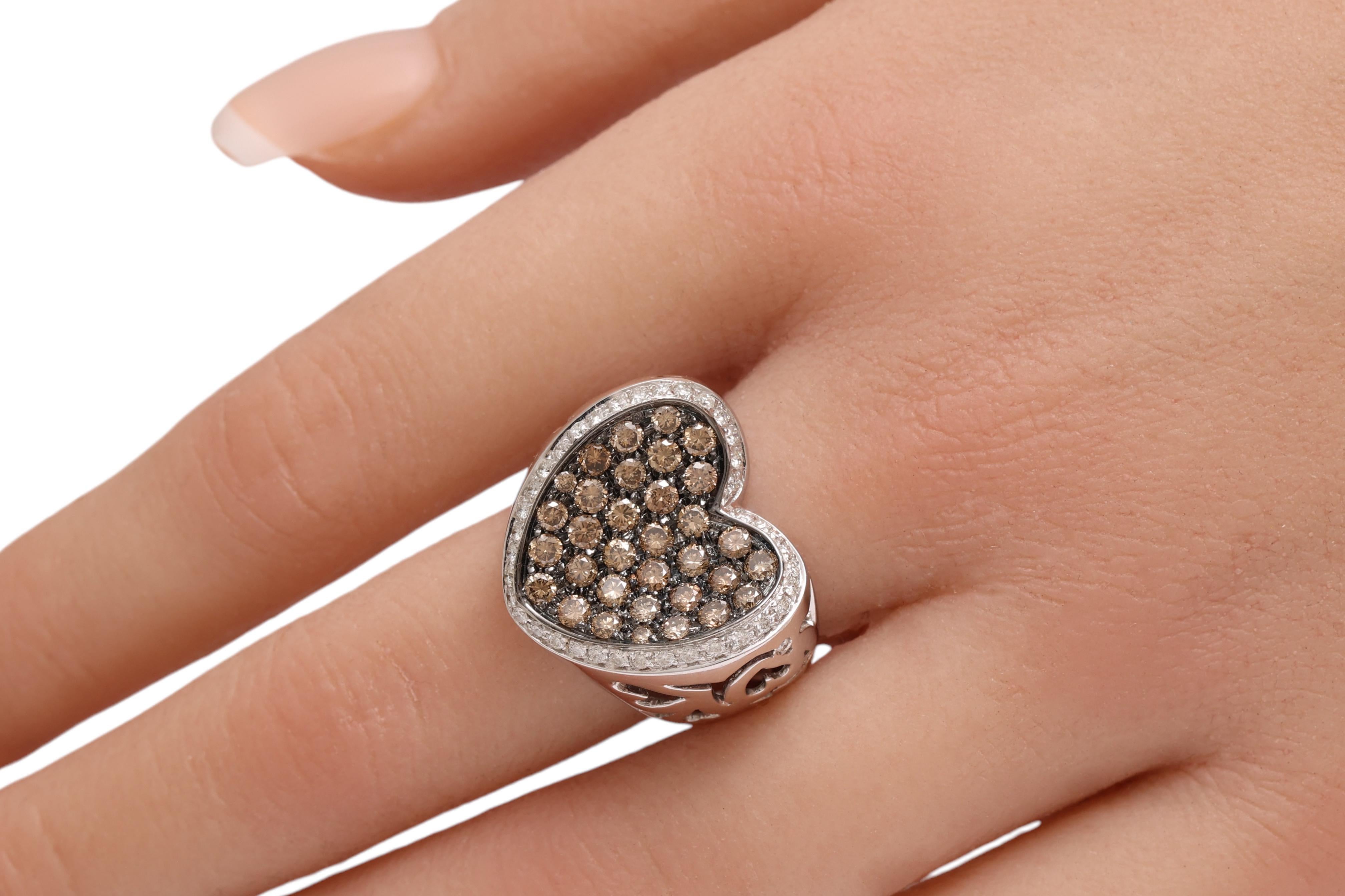 Or blanc 18 carats, diamants blancs 0,38 carat et 1,6 carat en vente 4