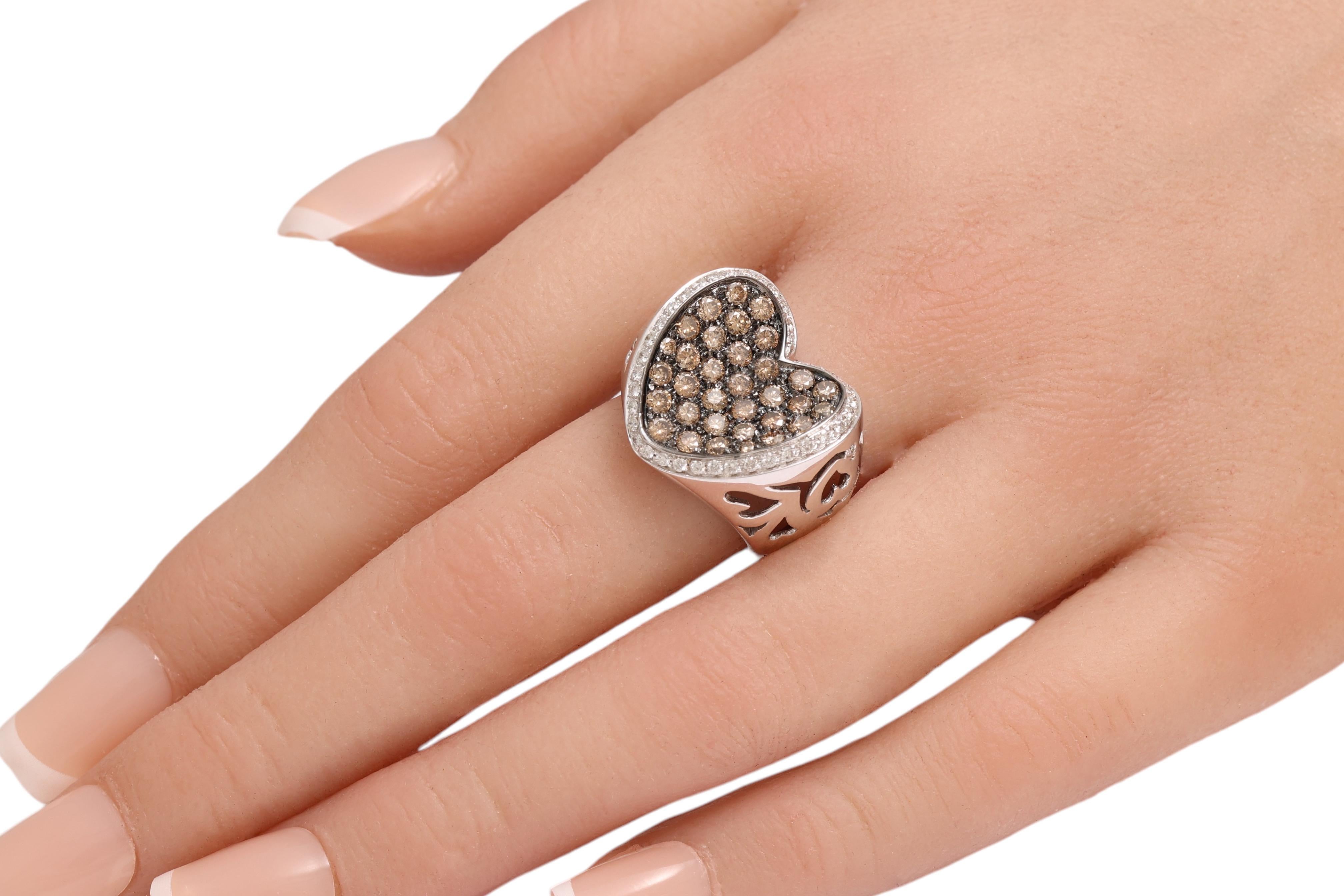 Or blanc 18 carats, diamants blancs 0,38 carat et 1,6 carat en vente 3