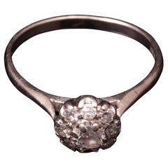 18 kt. White Gold 0.50 ct Diamond Cluster Ring