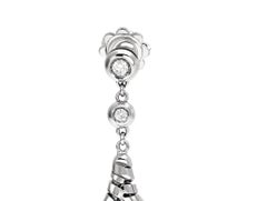 18 kt White Gold and Diamond Earrings - TORCHON Collection *