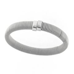 18 Karat White Gold Bangle