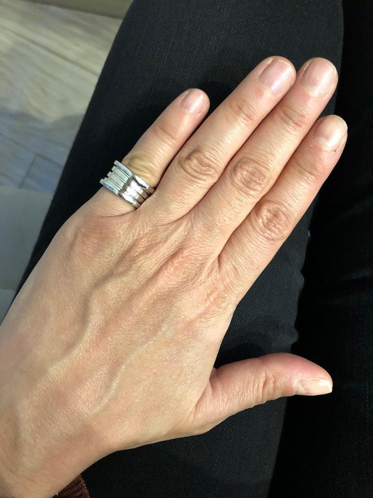 18 Karat White Gold Bulgari B Zero1 Ring For Sale At 1stdibs