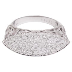 18 kt. White Gold Carrera y Carrera 0.86 ct. Diamond Ring, Butterfly Dance