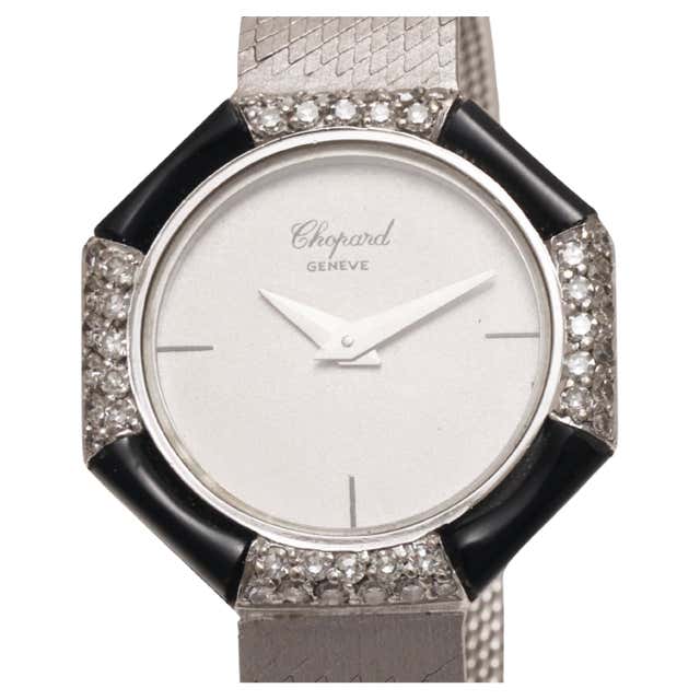 Chopard 18kt White Gold Happy Diamonds Square Limited Edition Watch For ...
