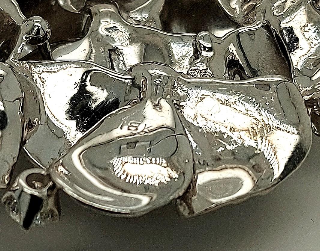 18kt White Gold Diamond Camellia Flower Brooch 1