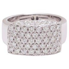 18 kt. White Gold Engagement Ring Set With 2.88 ct. Brilliant Cut Diamonds