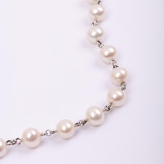 18 Kt White Gold MIMI Chinese Pearl Necklace