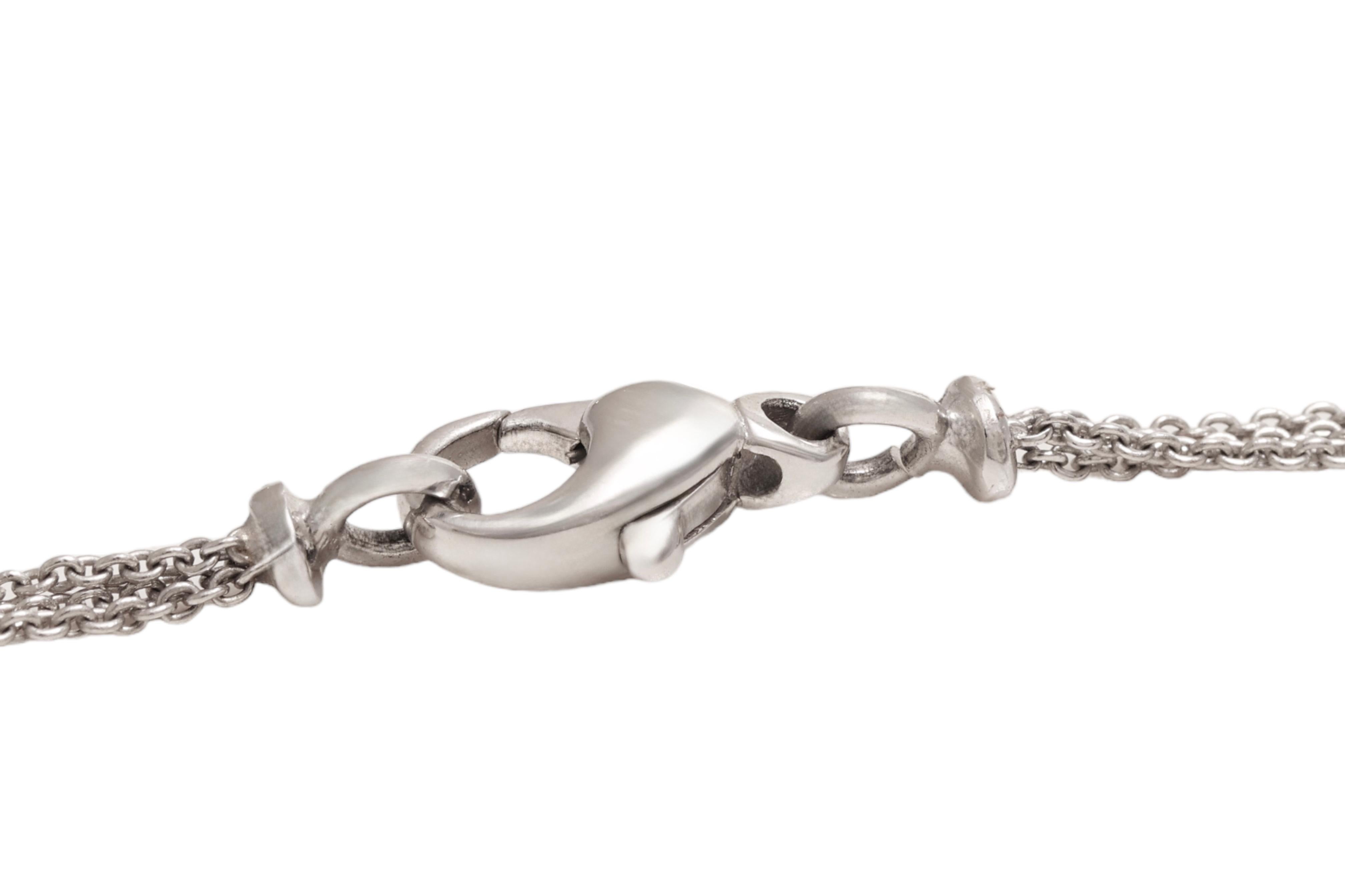 18 kt. White Gold Necklace / Pendant with 1.34 ct. Brilliant Cut diamonds For Sale 4