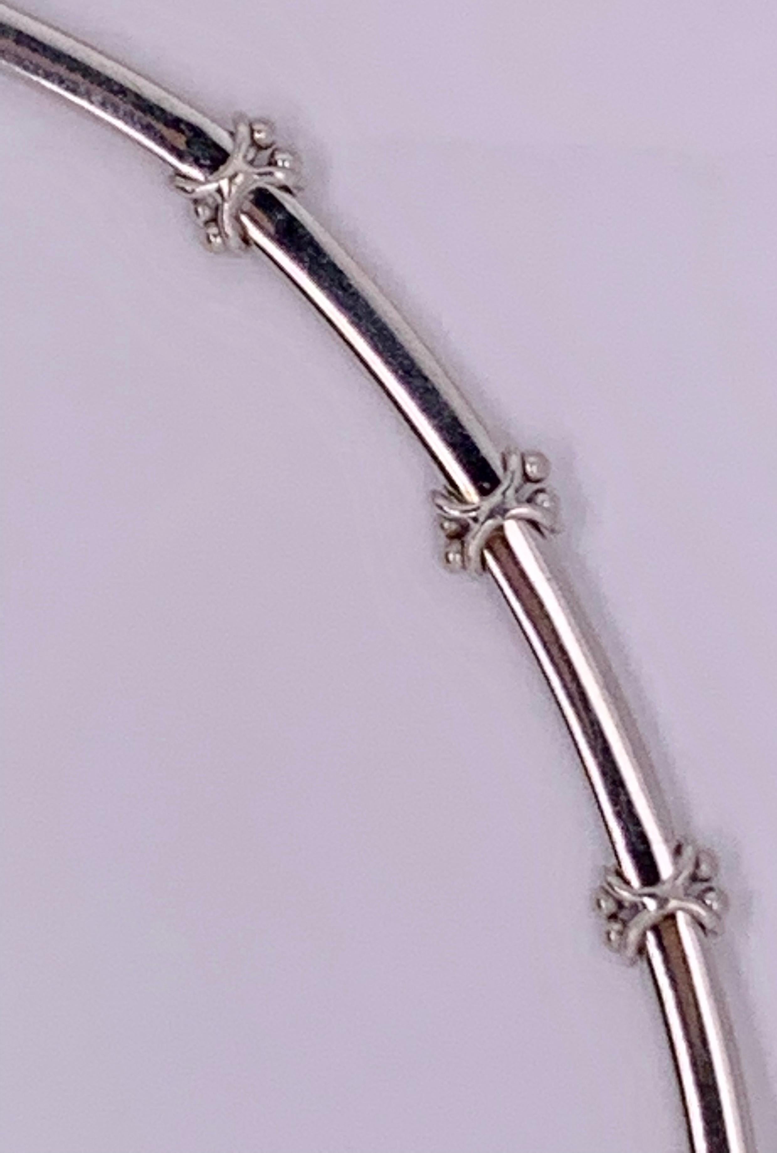 Collana in oro bianco 18 carati con diamanti da 1 carato 16,19 grammi di peso totale in vendita 3