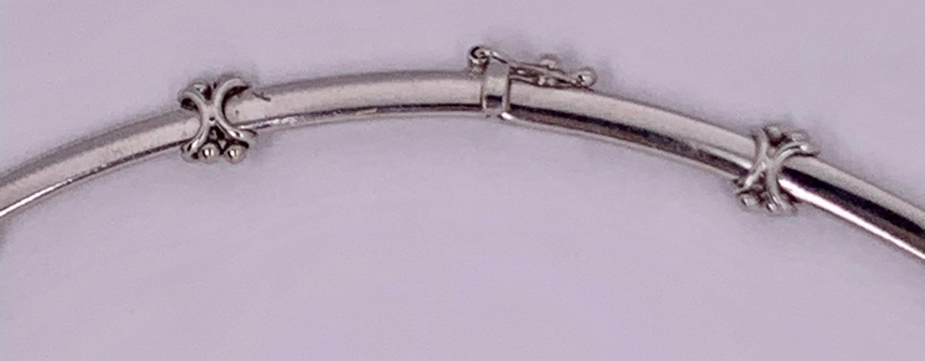 da uomo o donna Collana in oro bianco 18 carati con diamanti da 1 carato 16,19 grammi di peso totale in vendita