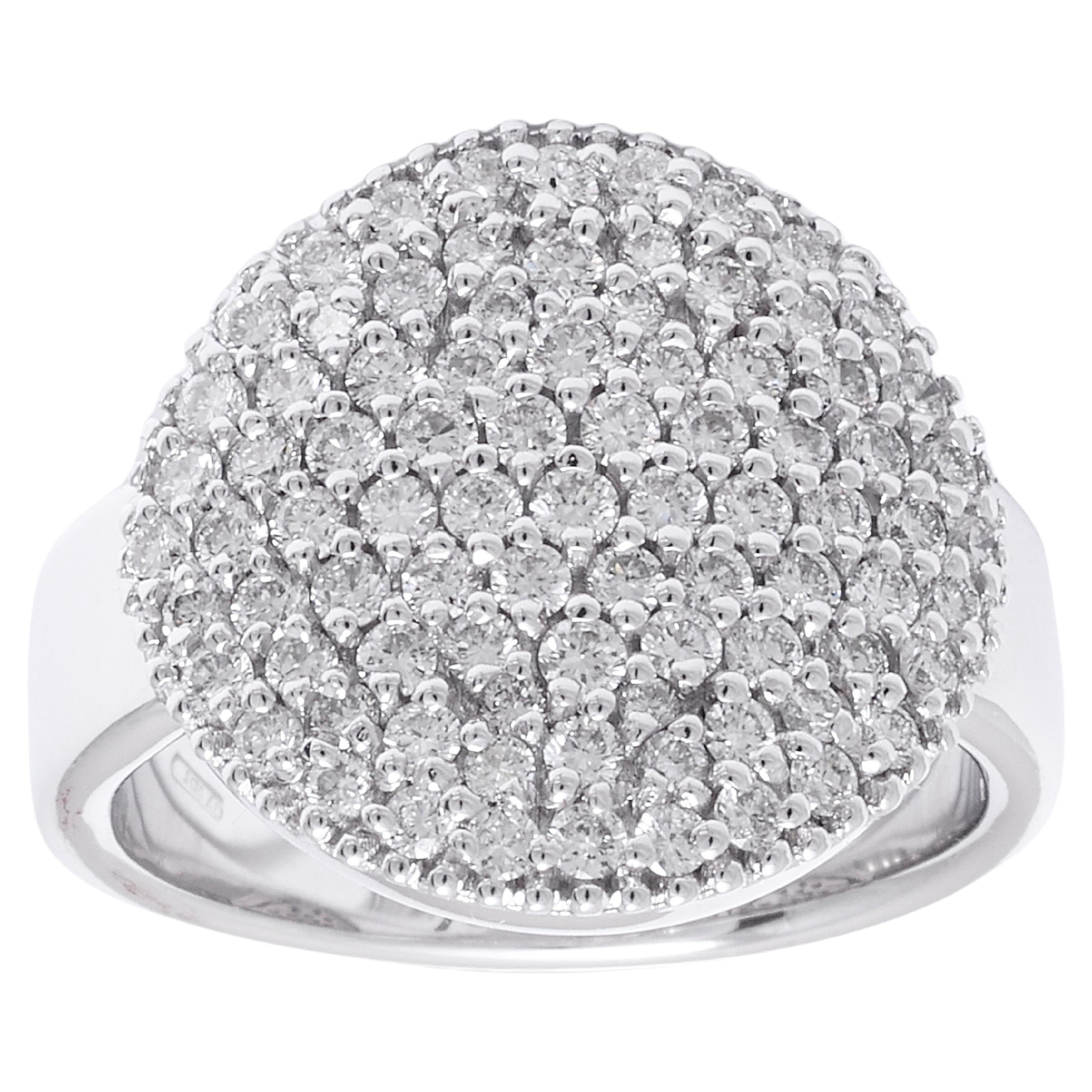 Gorgeous 18 kt. White Gold Pavé Set with 1.12 ct. diamond Ring

Diamonds: brilliant cut diamonds together 1.12 ct.

Material: 18 kt. white gold

Ring size: 52.5 EU / 6.25 US ( ring size can be changed for free ) 

Total weight: 10.2 grams / 6.6 dwt