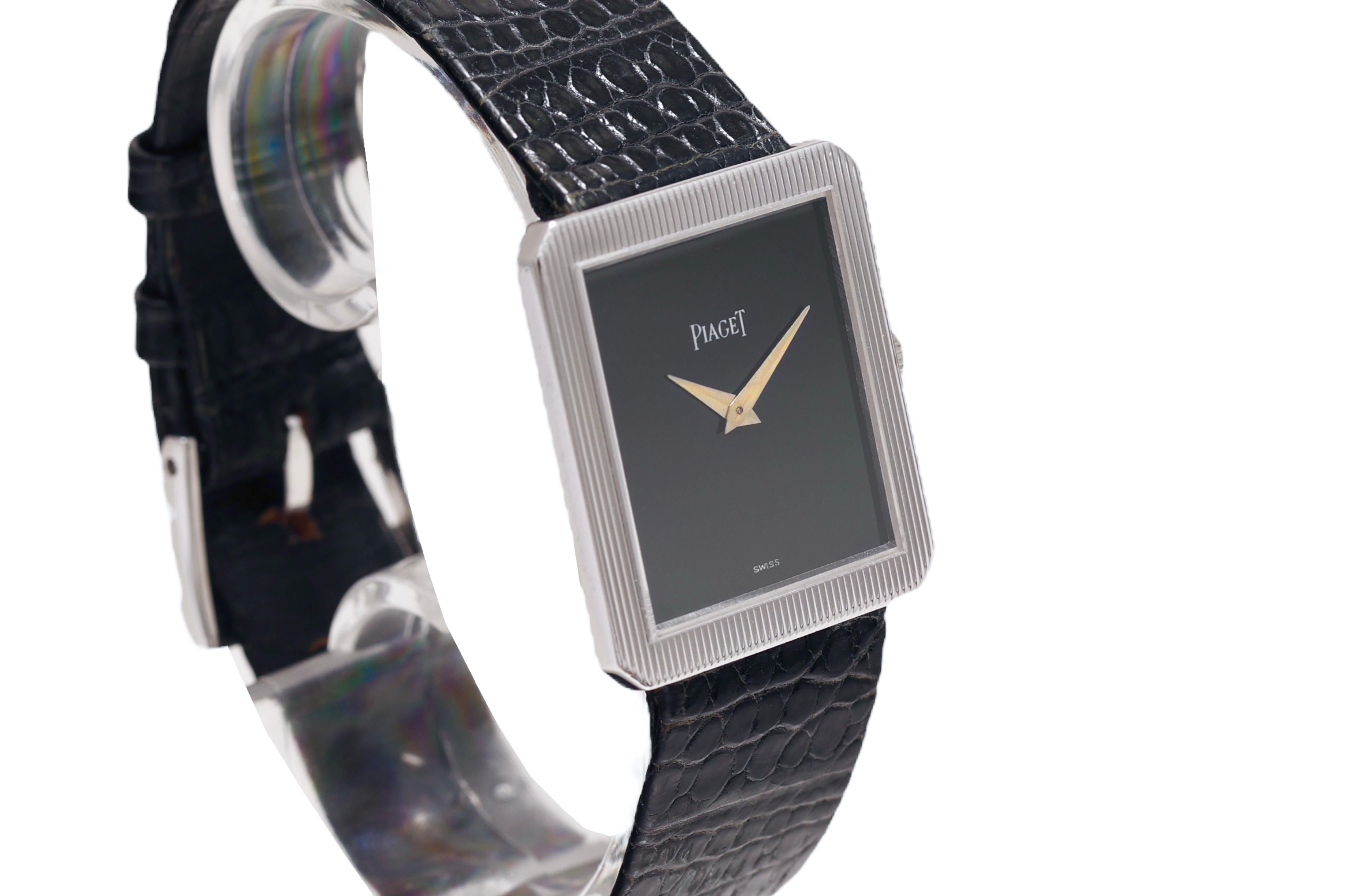 Montre-bracelet Piaget Protocole en or blanc 18 carats, remontage manuel Unisexe en vente
