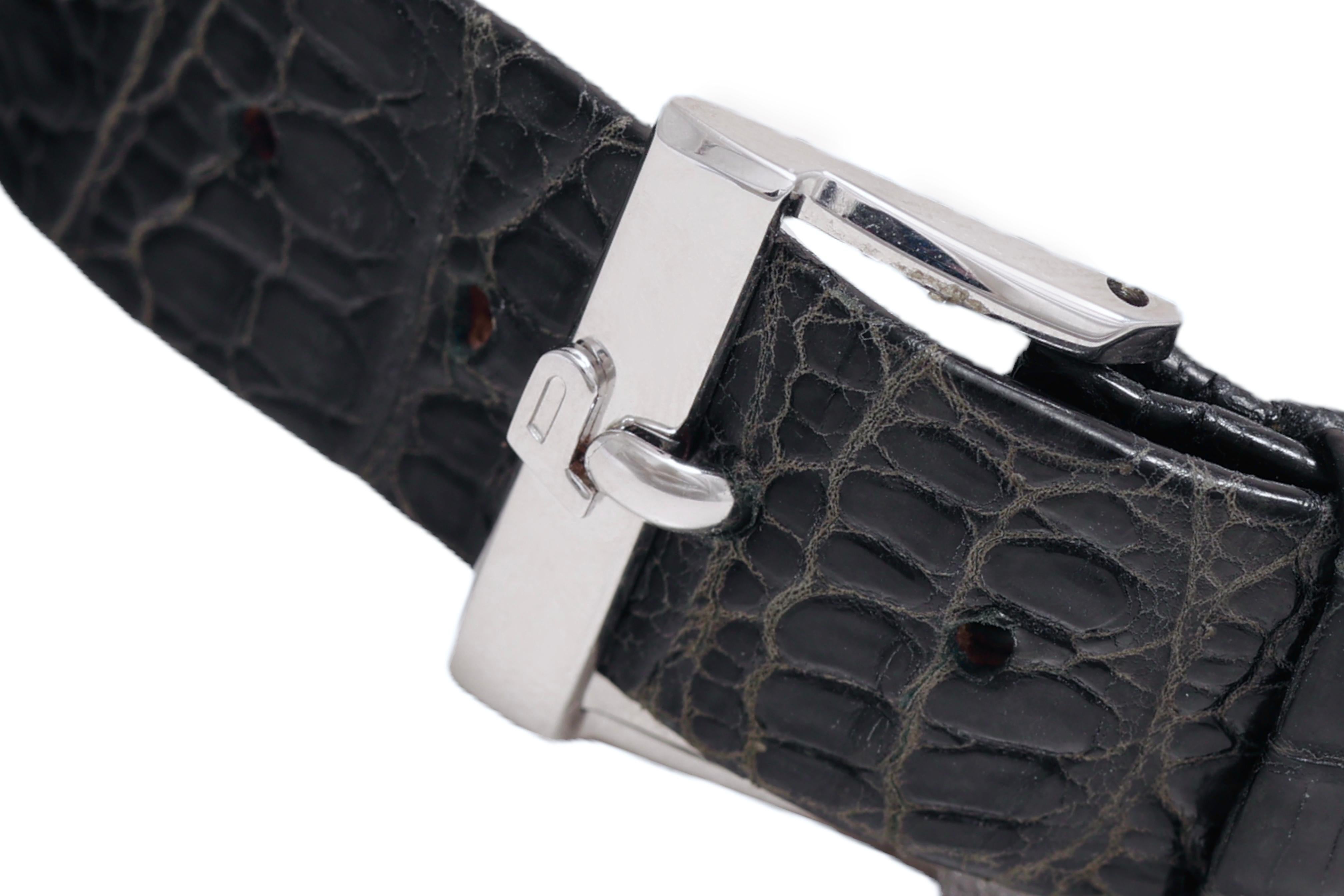 18 Kt White Gold Piaget Protocole Wrist Watch, Manual Winding For Sale 2