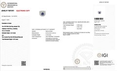 18 kt. White Gold Ring w/ 5.1 ct Natural Tanzanite and Natural Diamonds IGI Cert