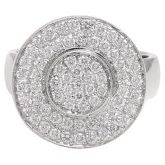 18 kt. White Gold Ring With 1.44 ct. Diamonds