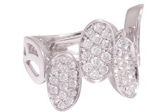 18 kt. White Gold Ring With 1.48 ct. Diamonds