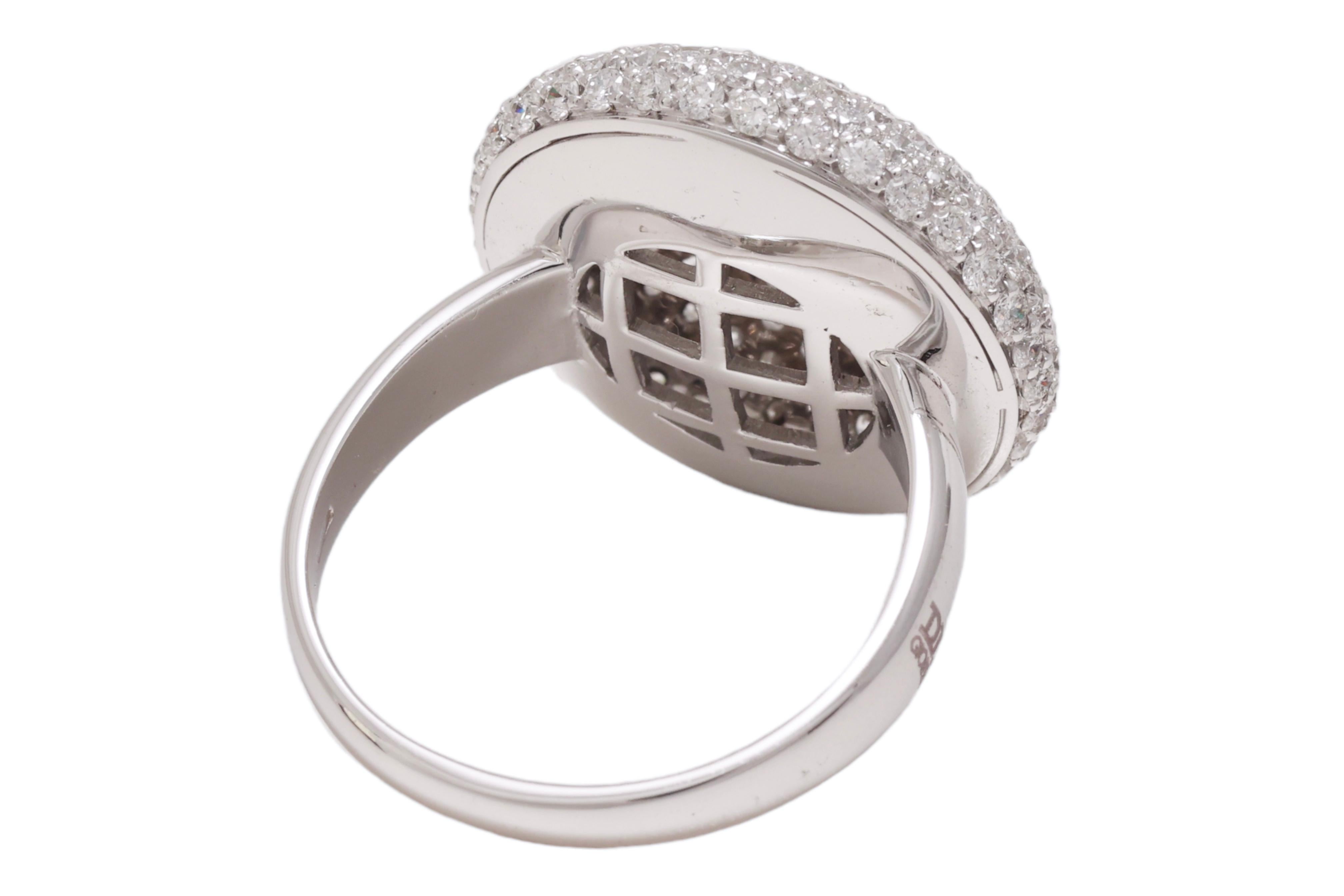  18 kt. White Gold Ring with 2.6 ct. Diamonds  For Sale 2