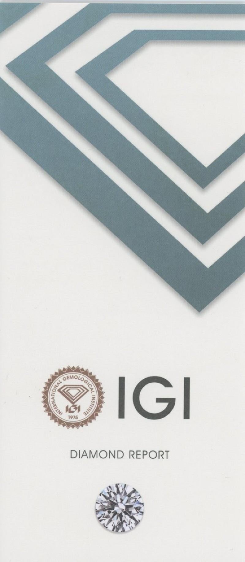 18 kt. Anello in oro bianco con 8,36 ct di diamanti naturali totali - Certificato IGI in vendita 5