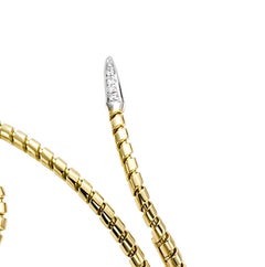 18 kt Yellow Gold and Diamonds Snake Bracelet - TORCHON Collection*