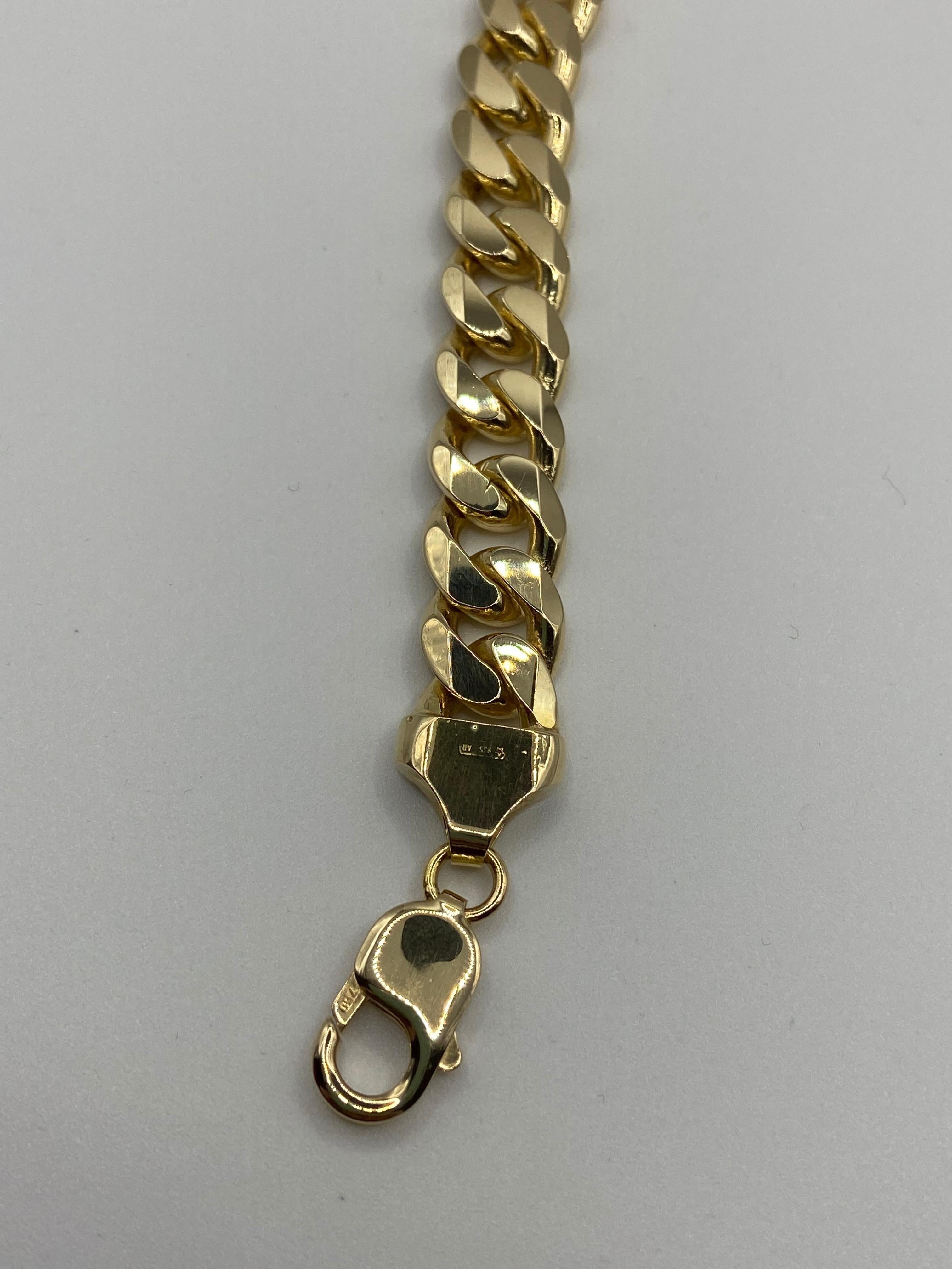 Contemporary 18 Kt Yellow Gold Bracelet. Grams 82.4 For Sale