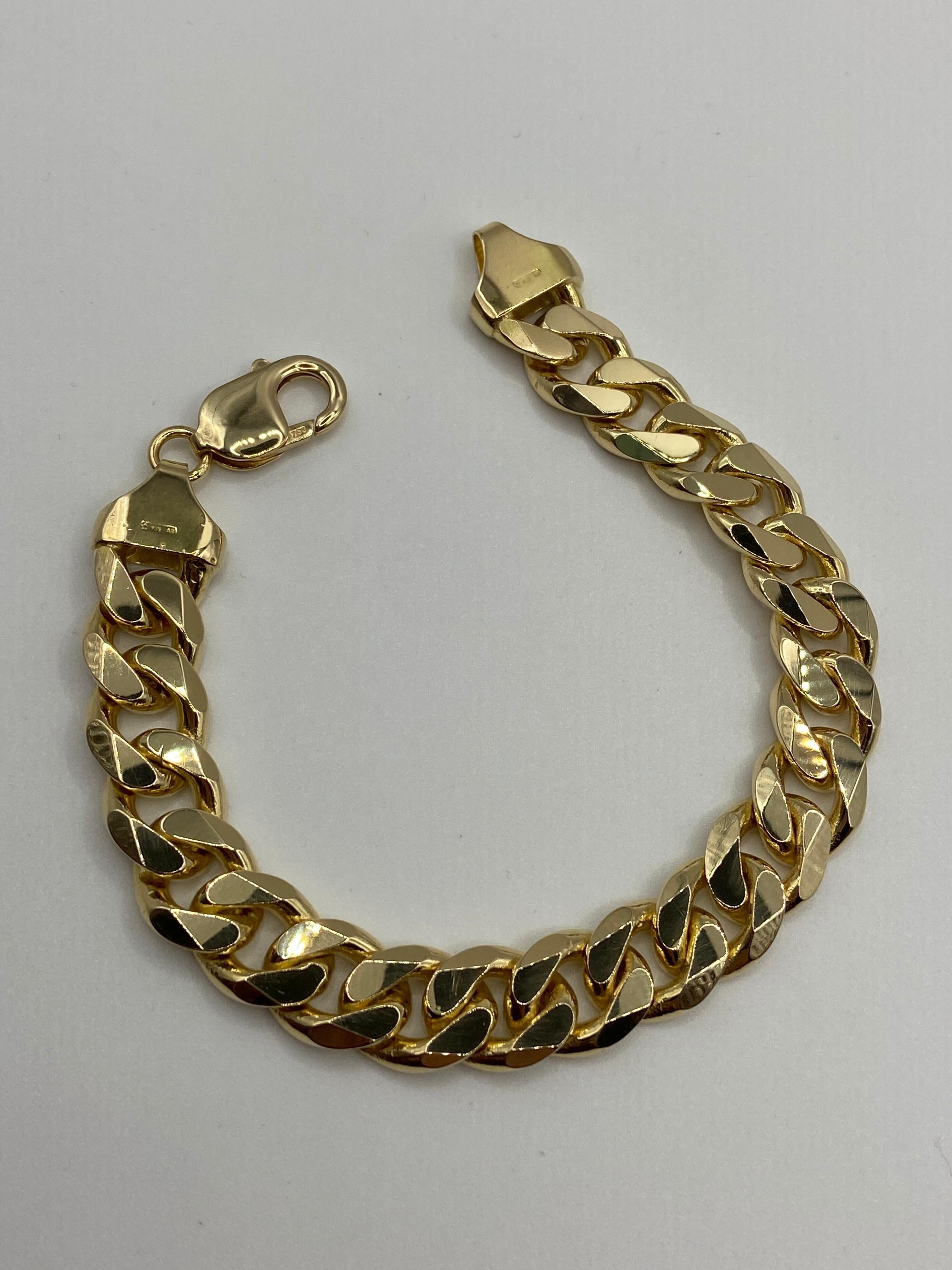 18 Kt Yellow Gold Bracelet. Grams 82.4 In New Condition For Sale In Palermo, IT