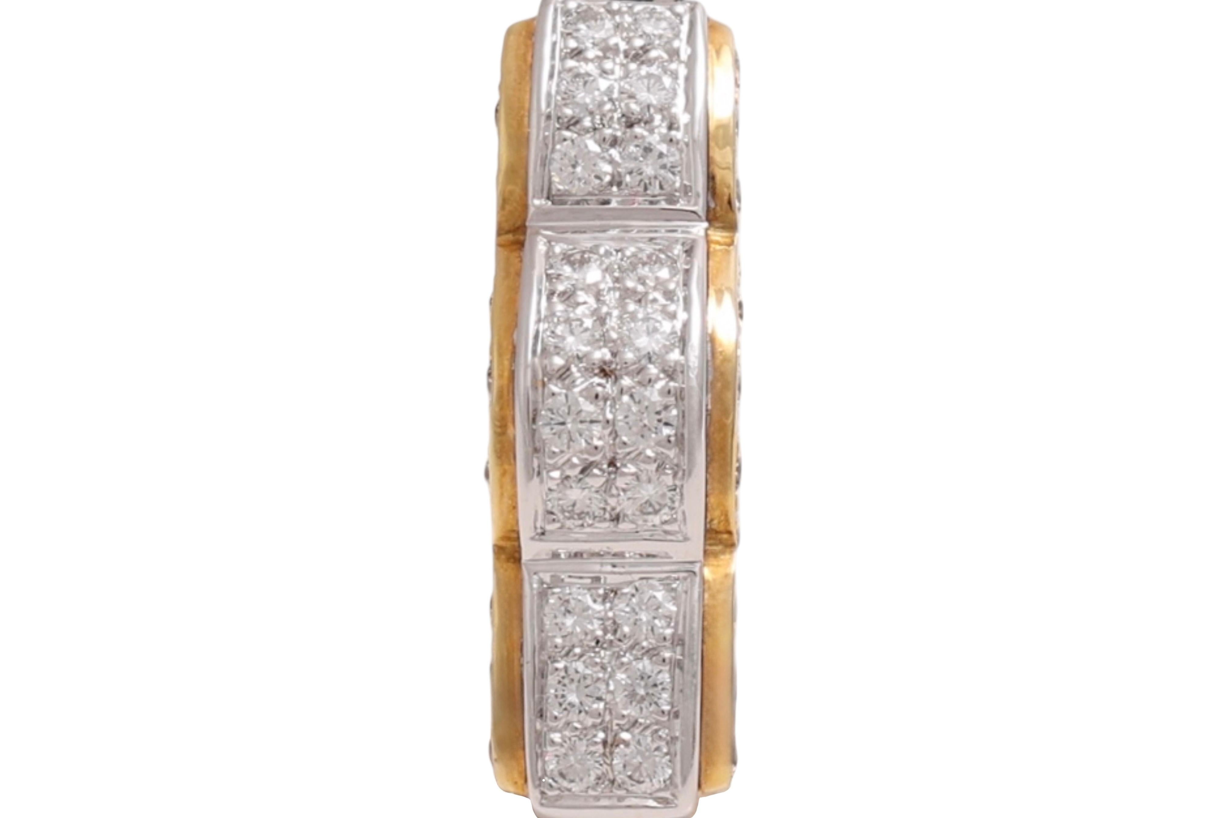 Or jaune 18 carats, taille brillant, 1,2 ct. Couronne de diamants  Bague en vente 5