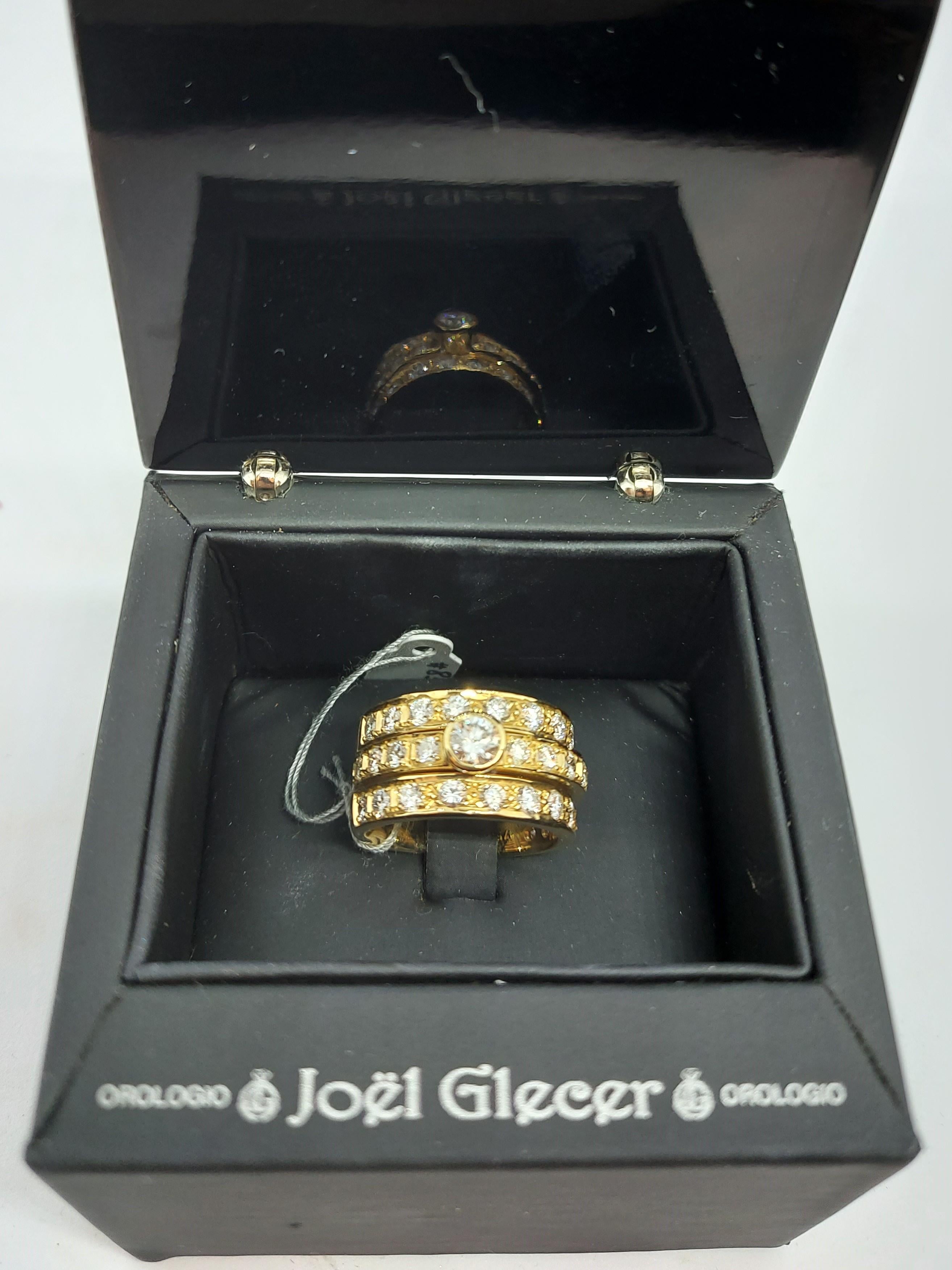 18 Karat Gelbgold Verlobungsring und Verlobungsring mit abnehmbarem Diamant im Angebot 13
