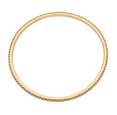 18 Karat Yellow Gold Diamonds Tiffany Metro Bangle