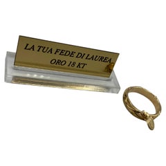 18 Kt Yellow Gold Graduation Ring, Hand Engraved, Traditional Ring, Any Size