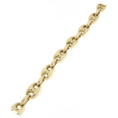 18 Karat Yellow Gold Marine Links Bracelet