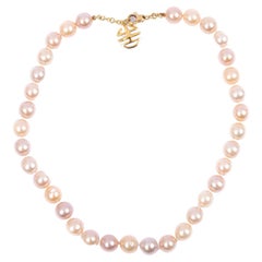 18 Kt Yellow Gold MIMI Chinese Rose Pearl Necklace