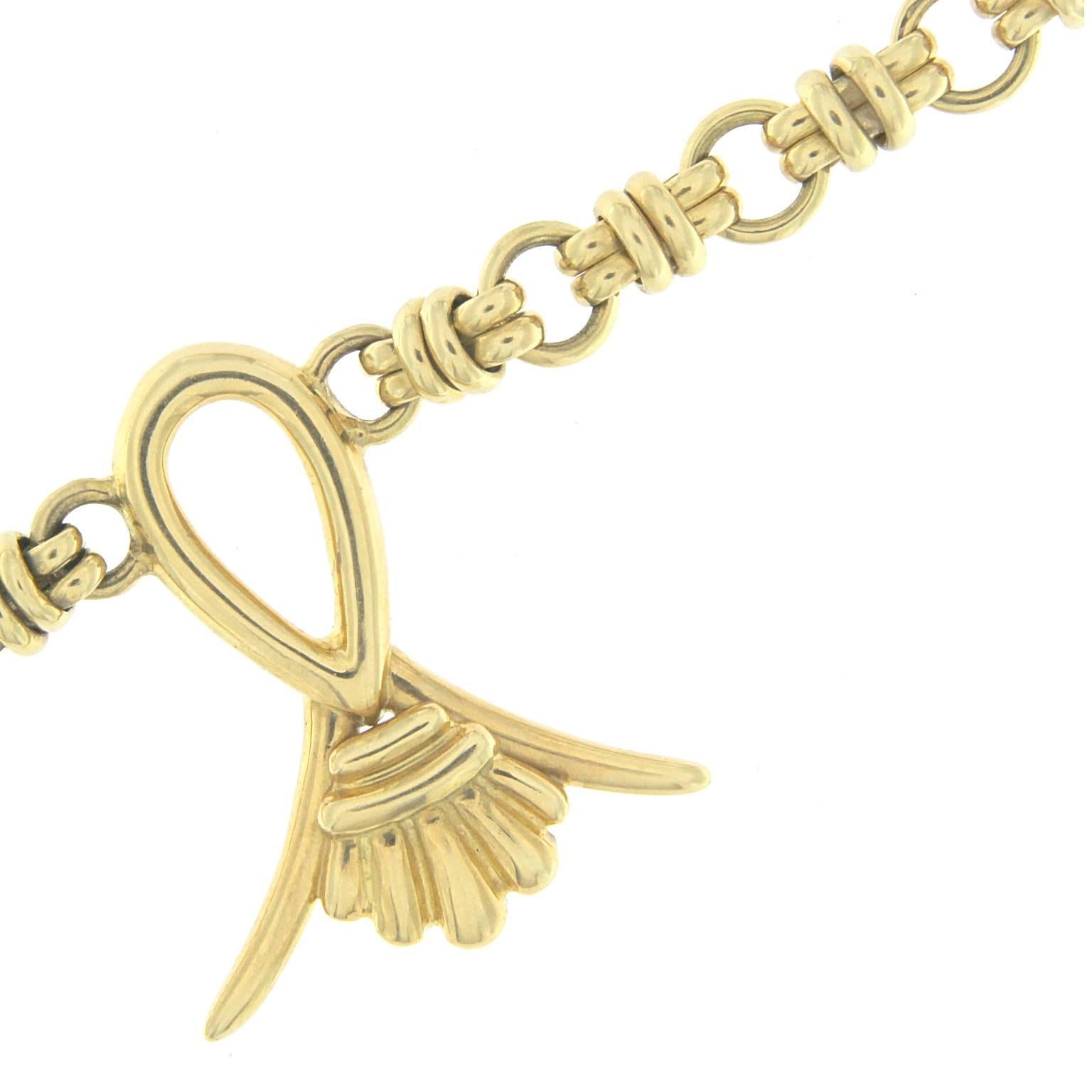 Elegante Halskette aus 18 kt Gold im Zustand „Neu“ im Angebot in Milano, Lombardia