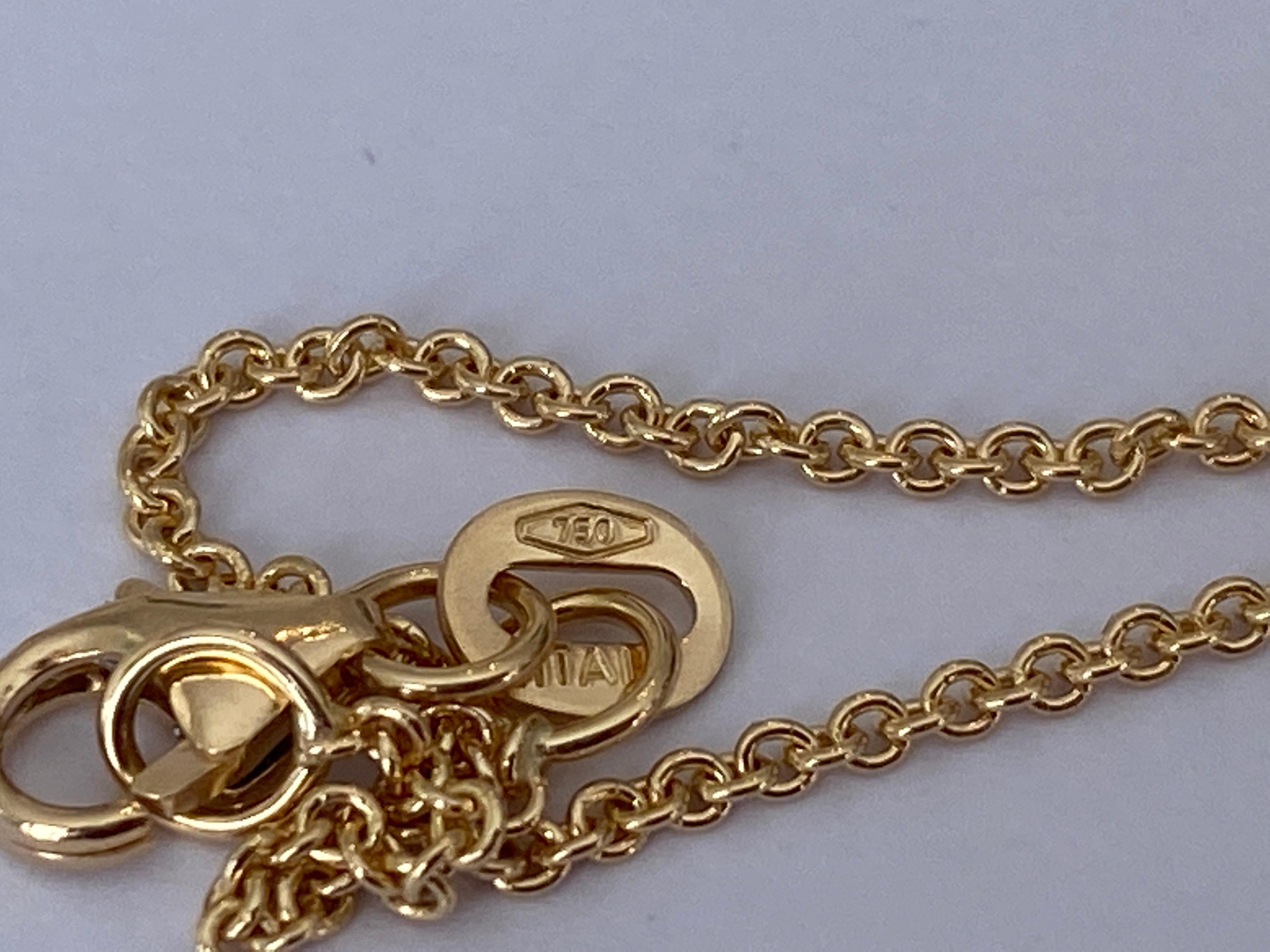Collier en or jaune 18 KT avec 2,20 carats de diamants  Design/One en vente 4