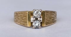 18 Kt. Yellow Gold Ring with 0.22 Ct Diamonds