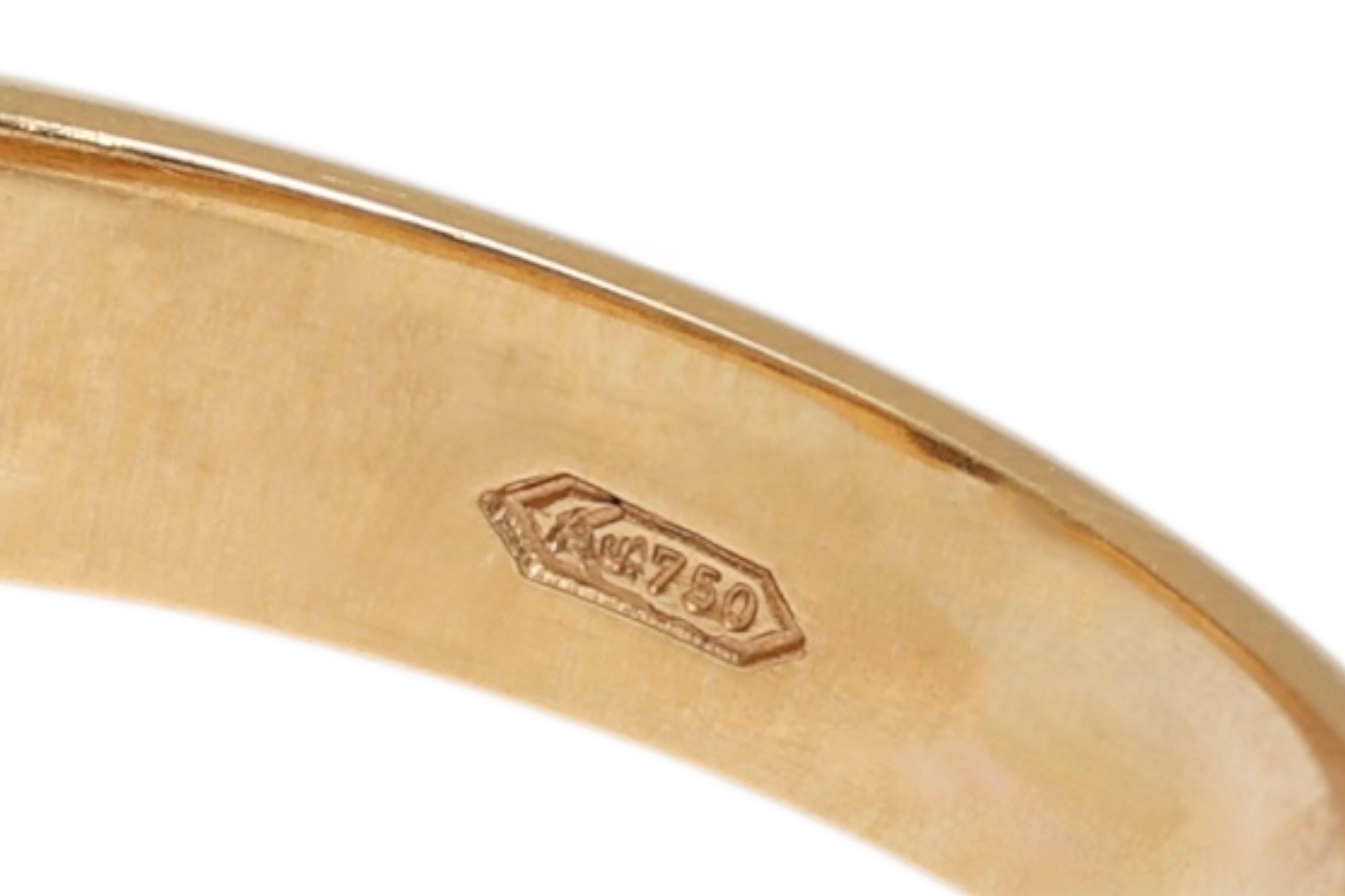 18 Kt Gelbgold, Gelber Saphir & Diamant Lady Di Ring im Angebot 5