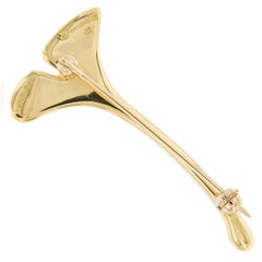 18 Karat Yellow Gold Ginkgo Leaf Brooch by Angela Cummings for Tiffany & Co.
