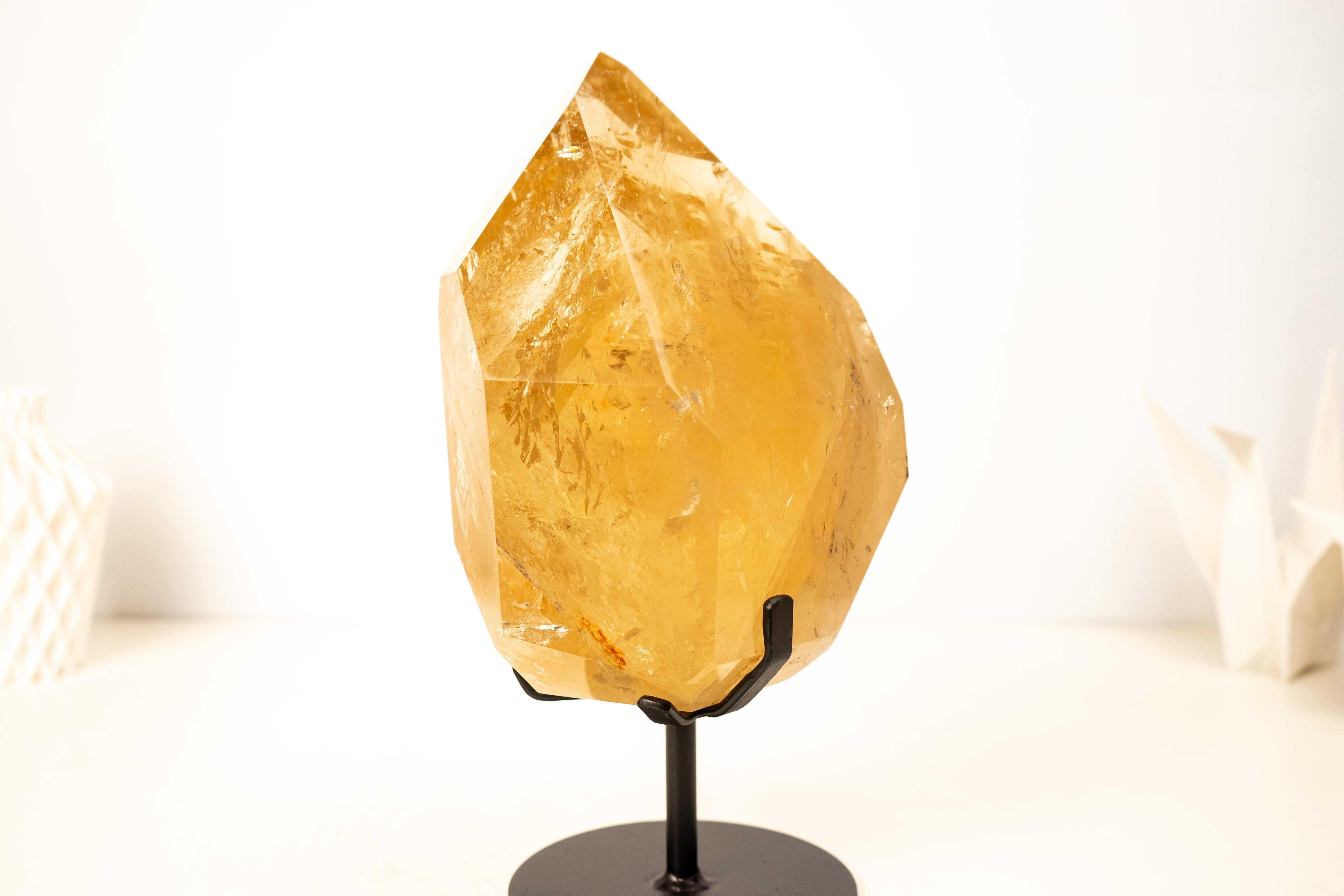Punta di cristallo Citrino dorato naturale extra-large da 18 lb in vendita 3
