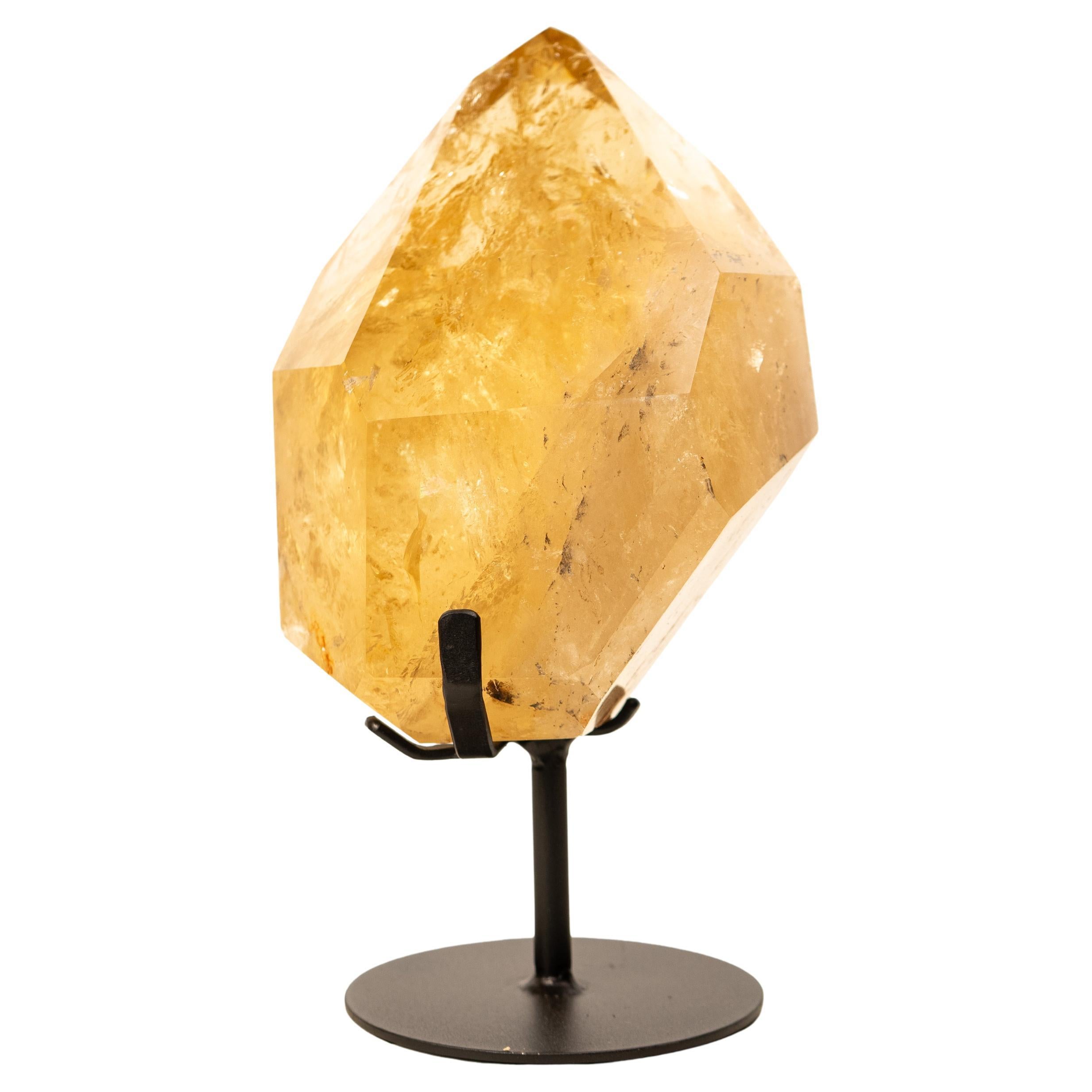 18 lb Extra-Großer Natürlicher Goldener Honig Citrin Kristallspitze